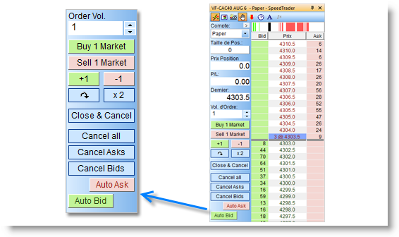 Trading platform with automated multiple stops and targets (building and reducing positions).
