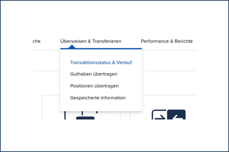 Schritt 1 Onvista Depotübertragung
