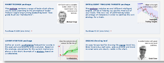 SignalRadar tables in NanoTrader.