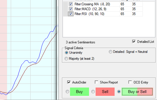 SignalRadar tables in NanoTrader.