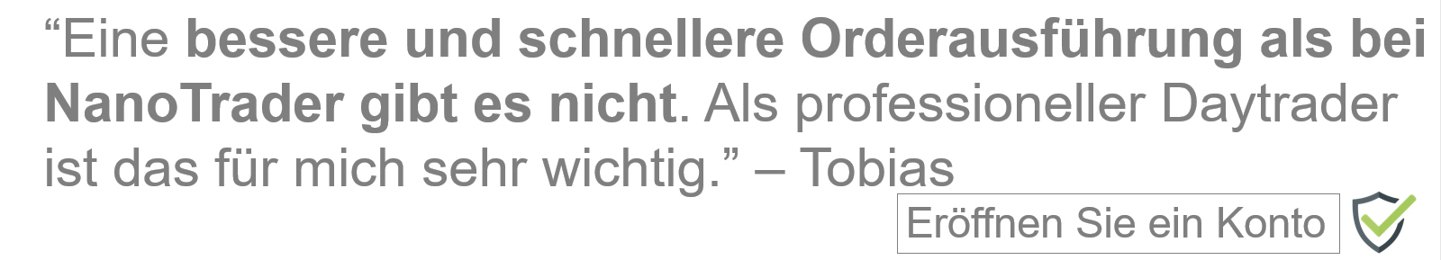 Der Broker mit allerbester Orderausführung?